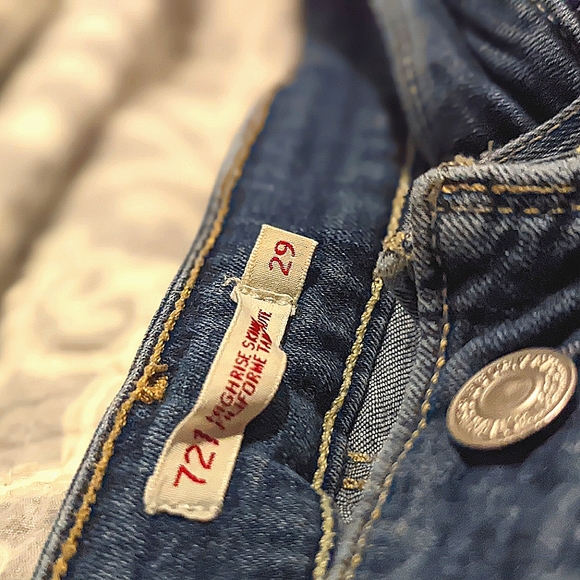 721 HIGHRISE skinny jeans Size 29 LEVI'S - Picture 5 of 5